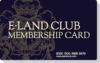 E:LAND CLUB membership card